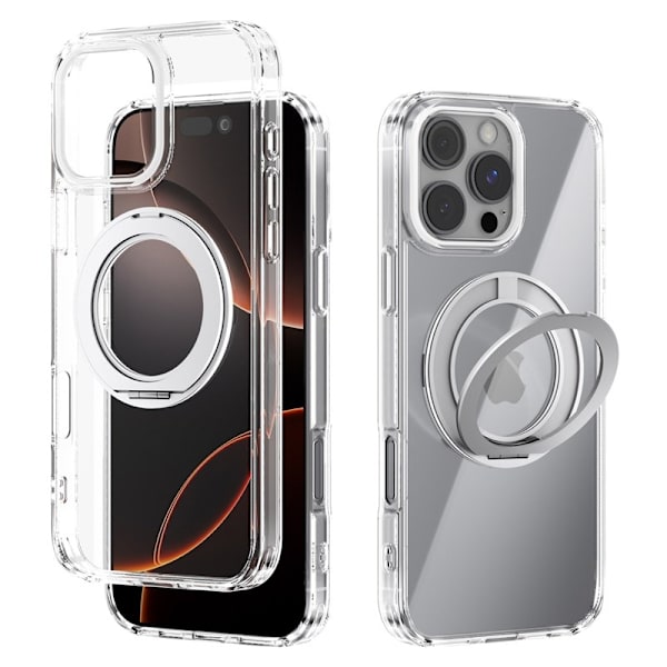 ABEEL Q-LUCK Mobilskal till iPhone 16 Pro Max Shockproof Silver