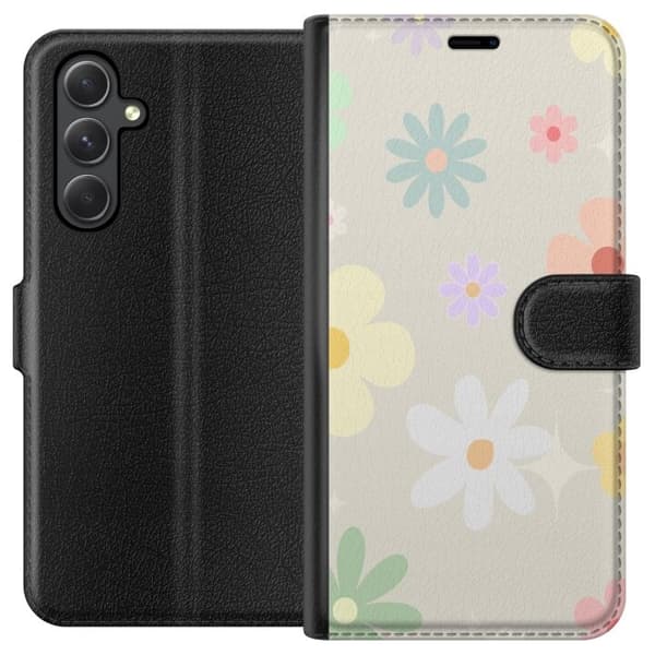 Pung Etui til Samsung Galaxy A35 med falmende blomster