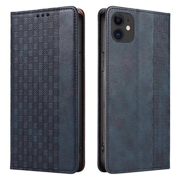 iPhone 12 Lompakkokotelo Magnet Strap - Sininen Blå