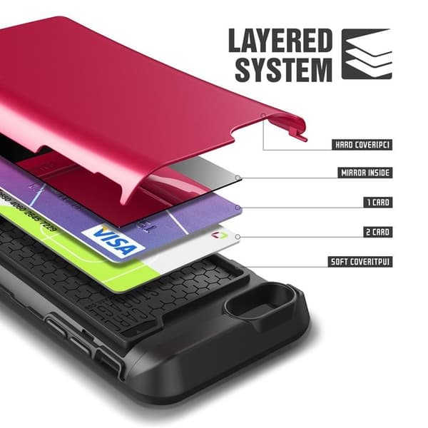 Verus Damda Veil etui med spejl til Apple iPhone 6 (S) Plus (Magenta) Rosa