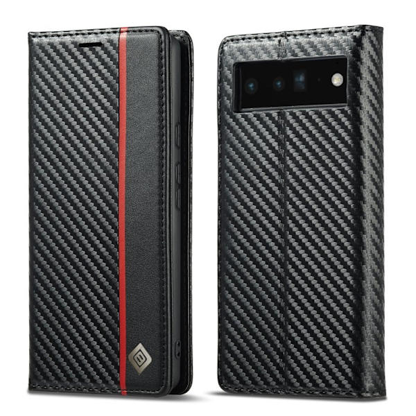 LC.IMEEKE Google Pixel 6 Pro Plånboksfodral Konstläder - Vertikal Rand