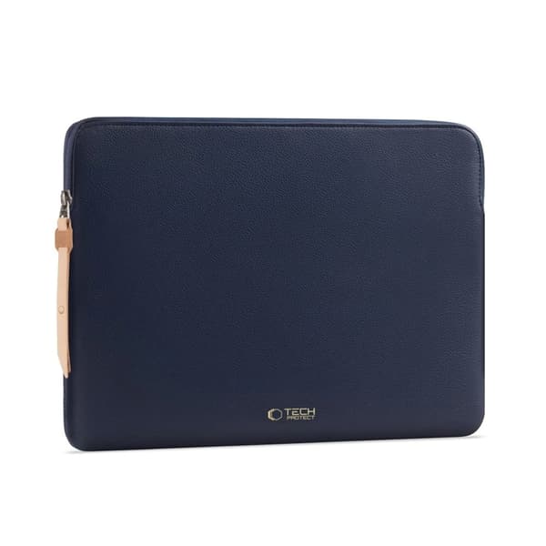 Tech-Protect taske til bærbar computer (13-14") Fleece - Navy Blå