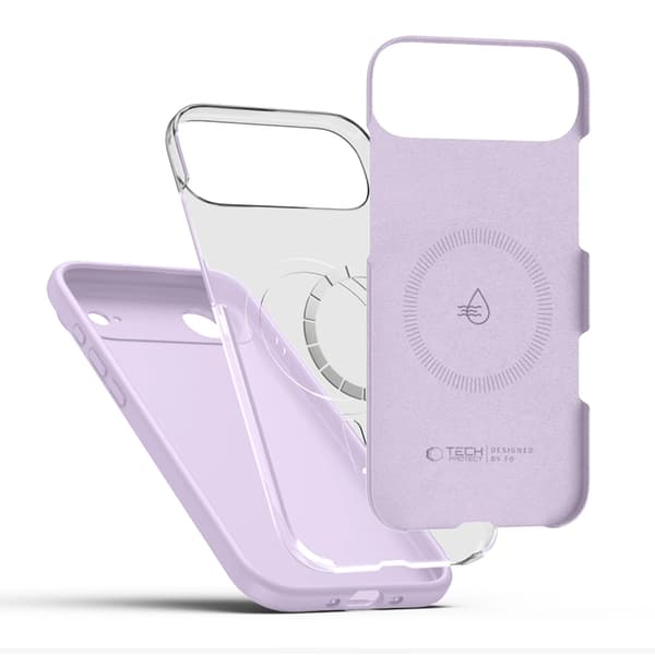 Tech-Protect iPhone Air Magsafe Silikone Telefontaske - Lilla Lila