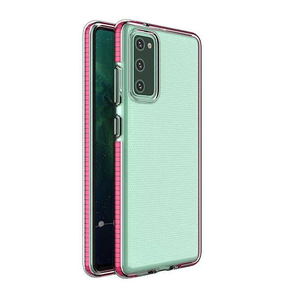 Spring TPU Gel Protective Mobilskal Galaxy A02s - Mörk Rosa Rosa