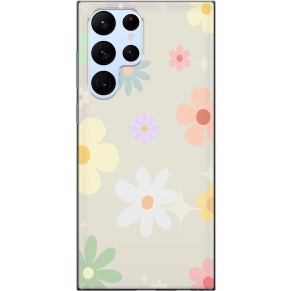 Mobilskal till Samsung Galaxy S22 Ultra 5G med fejdande blommor