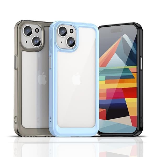 iPhone 15 Plus -puhelimen kuori Outer Space - Musta Black