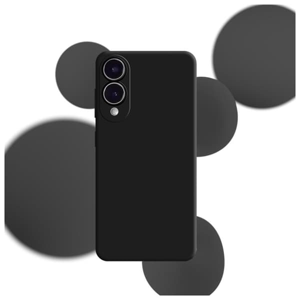3MK Telefontaske til Galaxy S25 Edge Silikone - Sort Svart