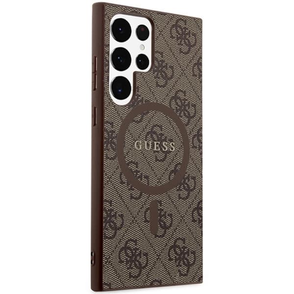 Guess Telefontaske til Galaxy S24 Ultra Magsafe Collection - Brun Brun