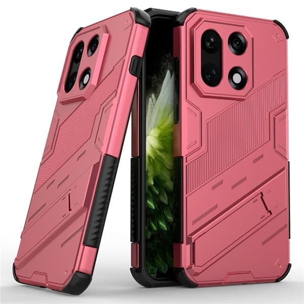 Mobilskal till OnePlus 15 PC + TPU Shockproof Kickstand - Rosa Rosa