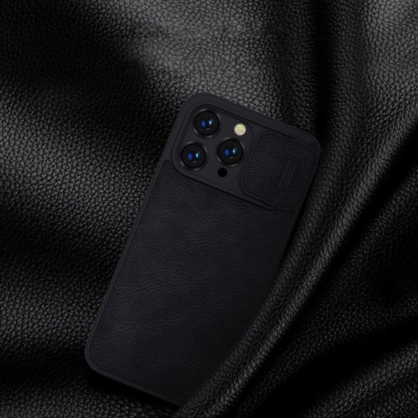 Nillkin iPhone 14 Pro Max Pung Taske Qin Pro Læder - Sort