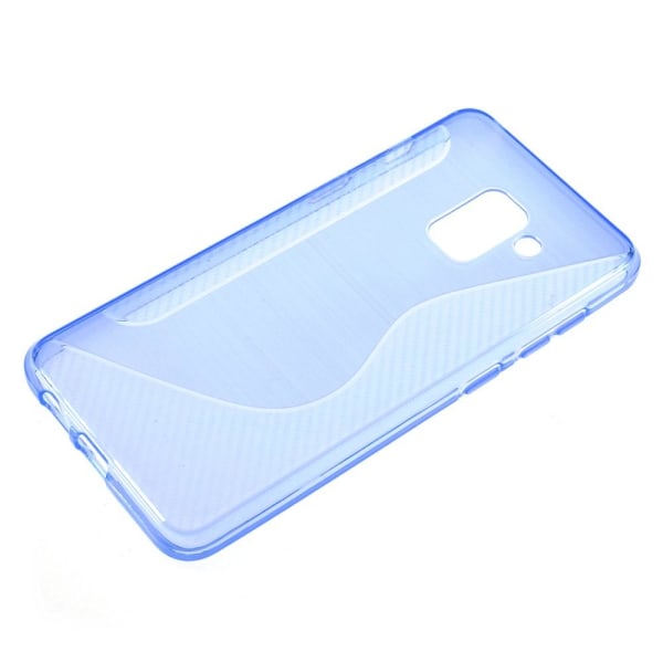 S-line Fleksibelt cover til Samsung Galaxy A8 (2018) - Blå Blue