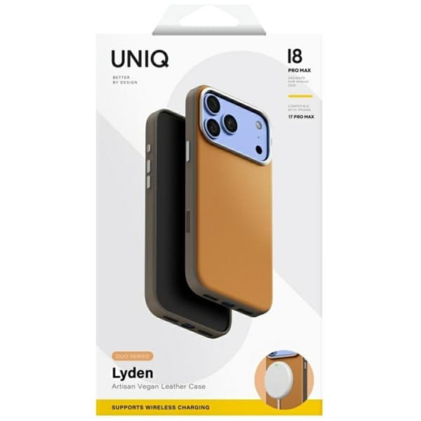UNIQ Mobilskal För iPhone 18 Pro/17 Pro Lyden DS Magclick - Sand
