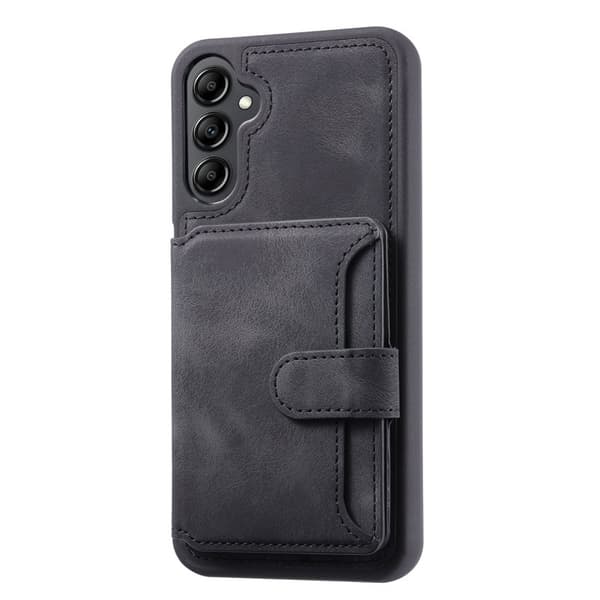 Plånboksfodral för Samsung Galaxy S26 Plus TPU + Äkta läder - Svart