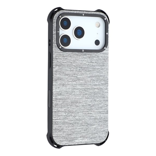 YOUNGKIT Mobilskal till iPhone 17 Pro Max MagSafe Jeans Cloth - Grå Grå