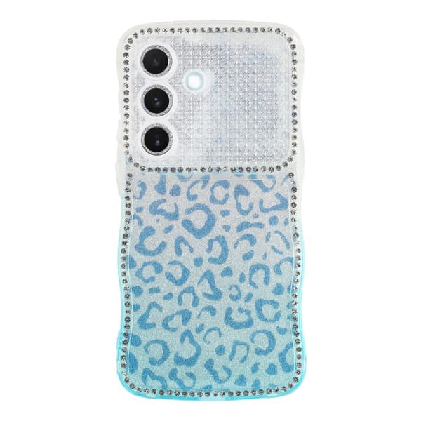 Mobilskal för Samsung Galaxy S26 TPU med rhinestones - Gradient Blå