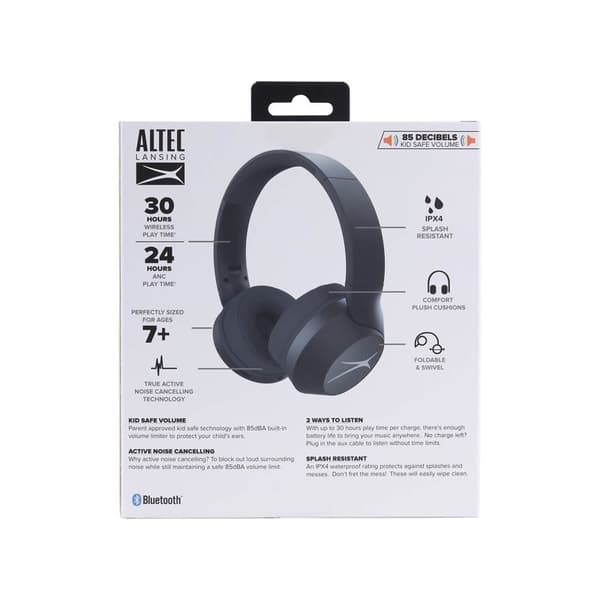 ALTEC Barnhörlur ANC Trådlös 2in1 On-Ear Svart