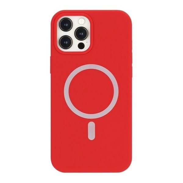 Mercury Mobilskal till iPhone 12 Pro Max MagSafe Silikon - Röd