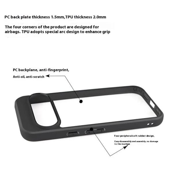 Mobilskal till Google Pixel 10/10 Pro Shockproof - Clear Transparent