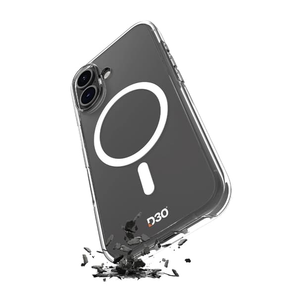 Puro Mobilskal till iPhone 16 MagSafe D3O - Transparent Transparent