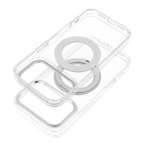 Mobilskal Magafe iPhone 17 Pro Frame Circle med Stand - Svart