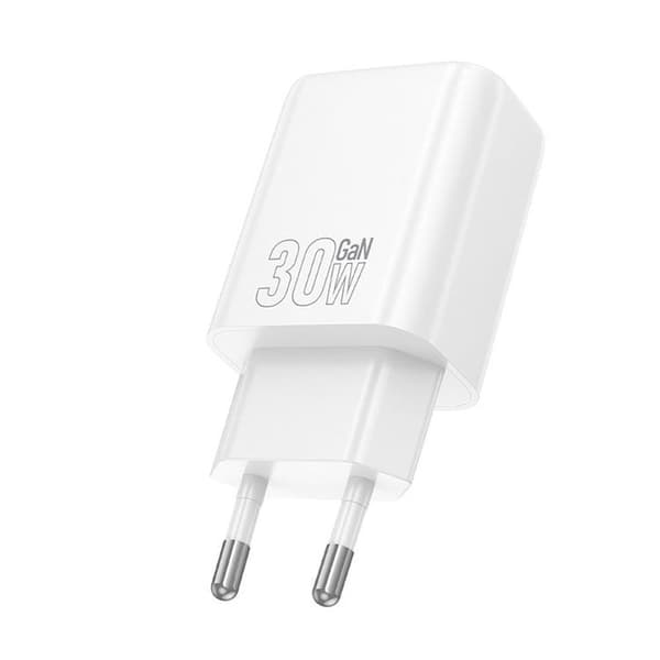 HOCO Snabbladdare USB-C 30W N62 PD QC - Vit Black