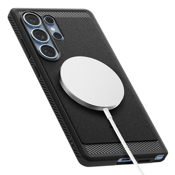 Spigen telefontaske til Galaxy S25 Ultra MagSafe Rugged Armor - Sort Svart