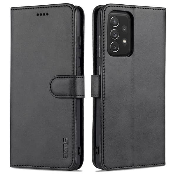 AZNS Samsung Galaxy A72 Plånboksfodral i Konstläder - Svart