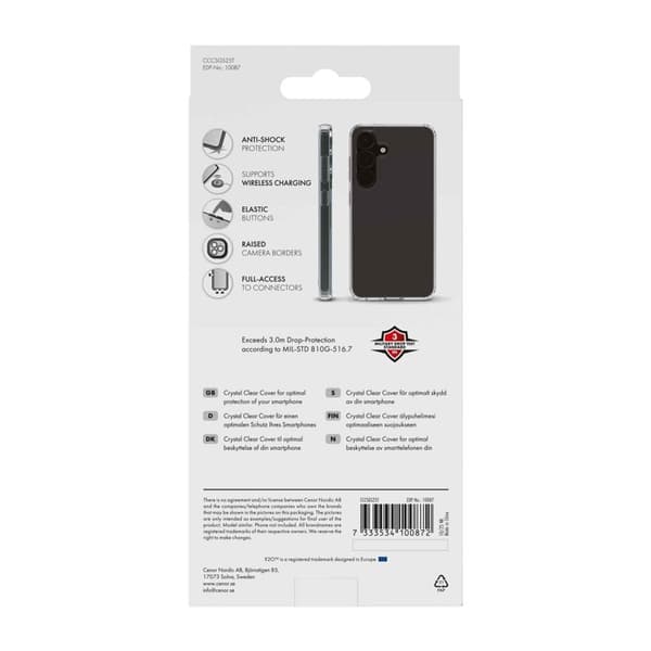 X2O Crystal Clear Skal Samsung Galaxy S25 Klar