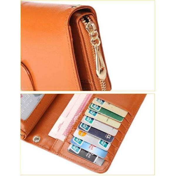 Lynlås Clutch Multipurpose Pung - Brun Brown