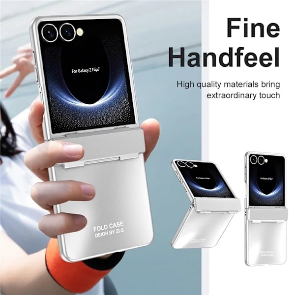 Mobilskal till Galaxy Z Flip7 Electroplating - Silver Silver