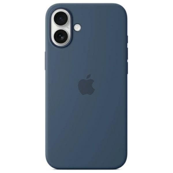 Apple iPhone 16 MagSafe Silikone Telefontaske - Denim