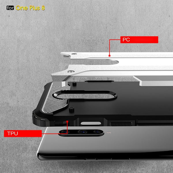Armor Guard Skal OnePlus 8 - Svart Svart