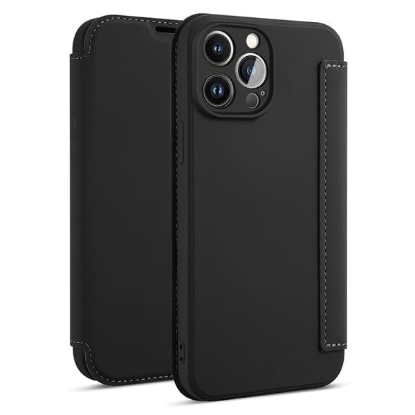 iPhone 14 Pro -lompakkokotelo nestemäinen silikoni - musta Black