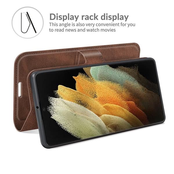 Flip Folio Fodral Galaxy S22 Plus - Coffee Brun
