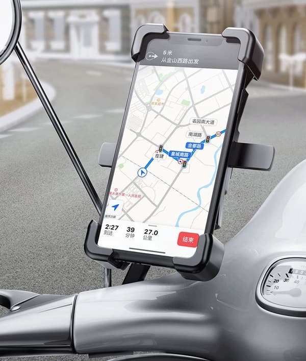 Universal roterende mobiltelefonholder til motorcykel