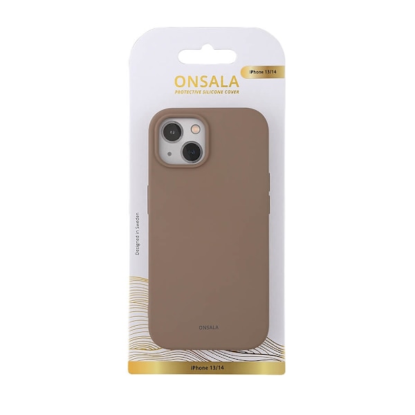 Onsala Mobilskal till iPhone 14/13 Silikon - Summer Sand Beige