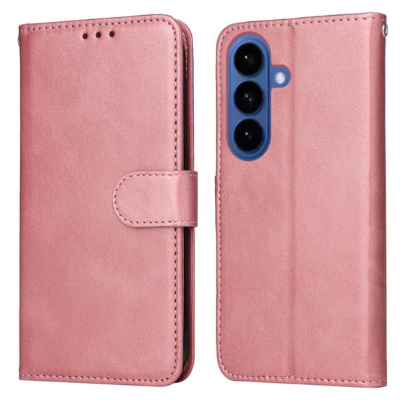 Samsung Galaxy S26 / S26 Pro Plånboksfodral Konstläder Folio Flip - Rosa