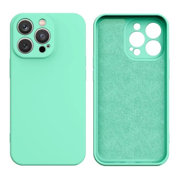 iPhone 13 Pro Max Cover Silikon - Mint Grøn
