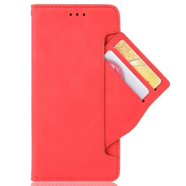 Sony Xperia 5 IV Wallet Case med flere kortpladser - rød
