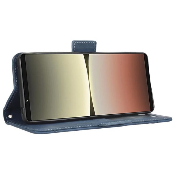 Sony Xperia 5 IV Wallet Case med flere kortpladser - blå