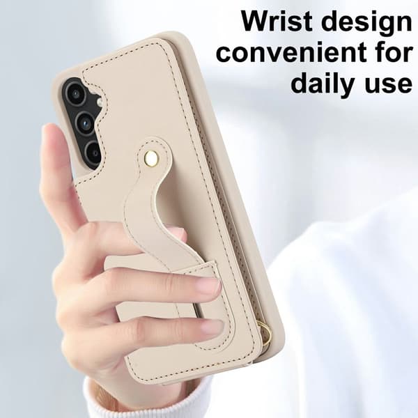 Mobilskal för Samsung Galaxy S26 Kickstand Kortfack TPU - Beige