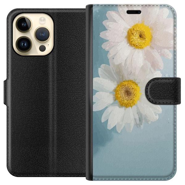 Pungcover til Apple iPhone 14 Pro Max med Sommerblomster