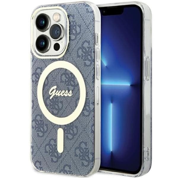 Guess Mobilskal till iPhone 15 Pro Max Magsafe IML - Blå Blå