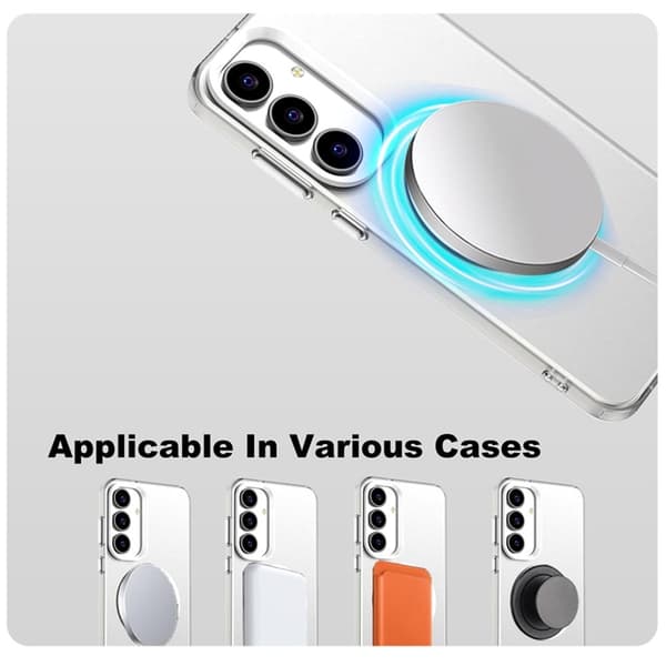 IMAK Mobilskal till Galaxy S25 FE MagSafe Godisfärg Anti Drop - Vit Vit