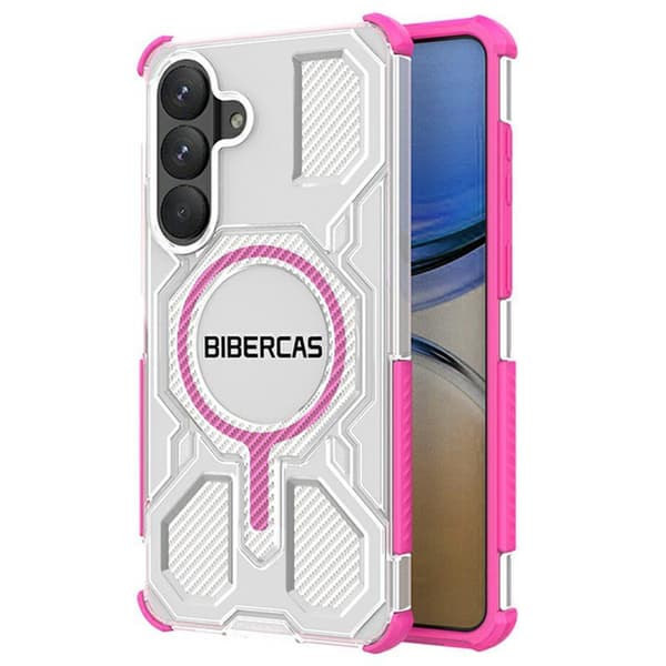 Mobilskal för Samsung Galaxy S26 Plus Magnetiskt TPU + PC - Rosa