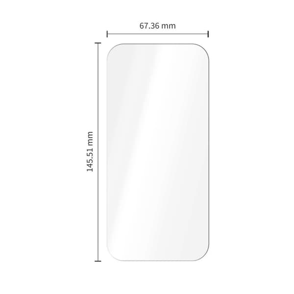 [2-Pack] Tech-Protect Härdat Glas Skärmskydd för iPhone 18 Pro/17 Pro - Clear