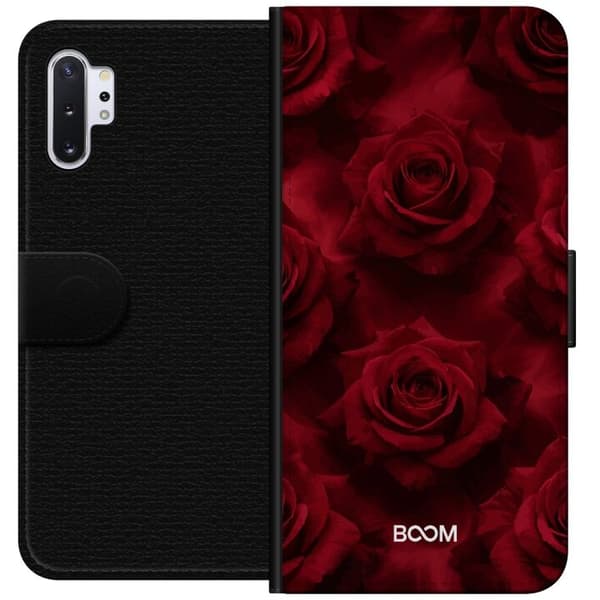 Plånboksfodral till Samsung Galaxy Note10+ med Crimson Rose