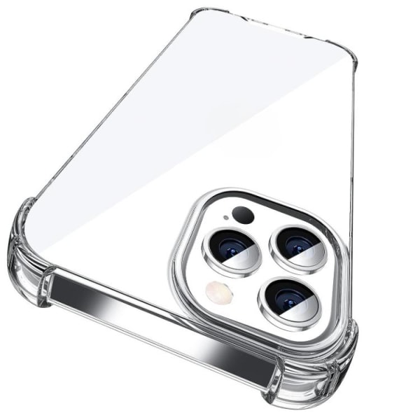 BOOM iPhone 15 Pro Max Mobile Cover Iskunkestävä TPU - Kirkas