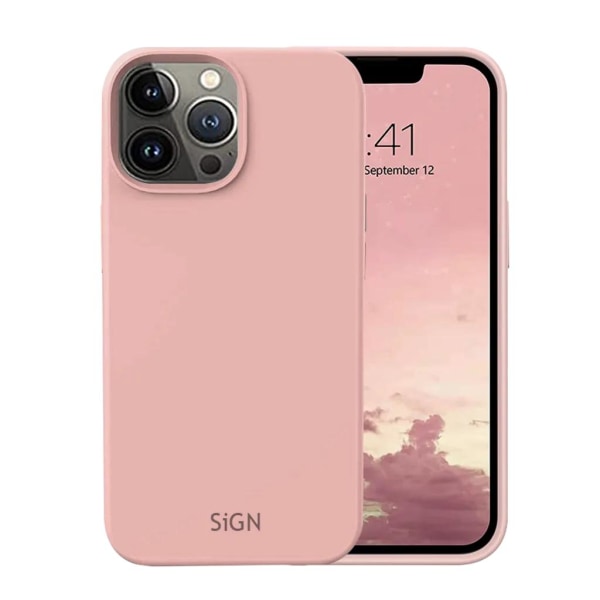 SiGN iPhone 15 Pro Max -kännykkäkuori nestemäistä silikonia - Pinkki
