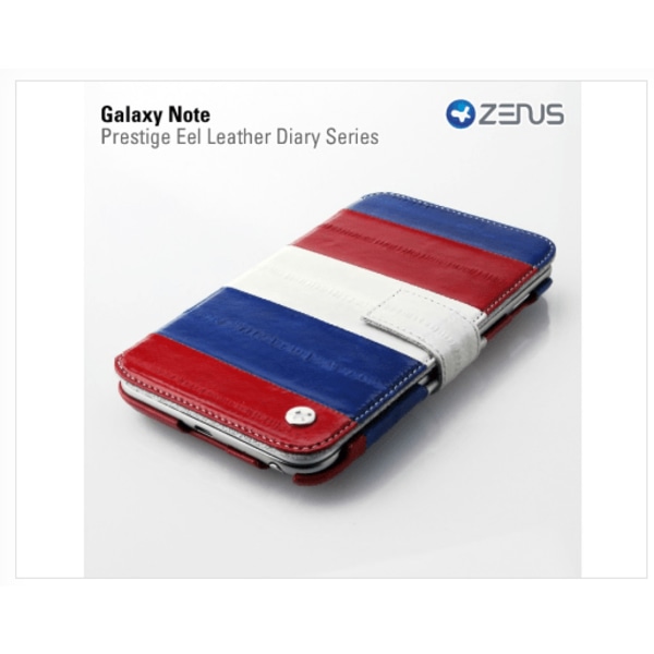 Zenus  PRESTIGE Folder väska till Galaxy Note (Röd)